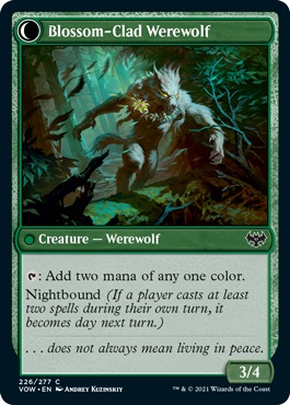 Blossom-Clad Werewold - Innistrad: Crimson Vow #226