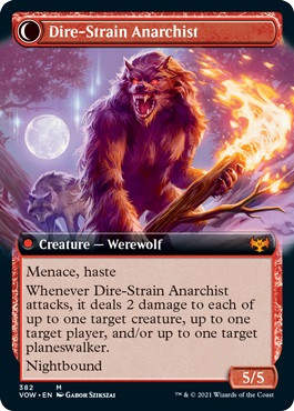 Dire-Strain Anarchist - Innistrad: Crimson Vow #382