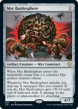 Myr Battlesphere - Commander 2021 #253