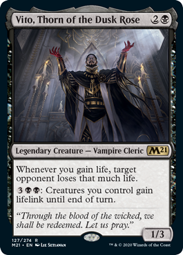 Vito, Thorn of the Dusk Rose - Core Set 2021 #127